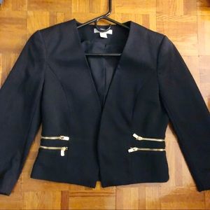 New H&M Navy Cropped Blazer — Size Small